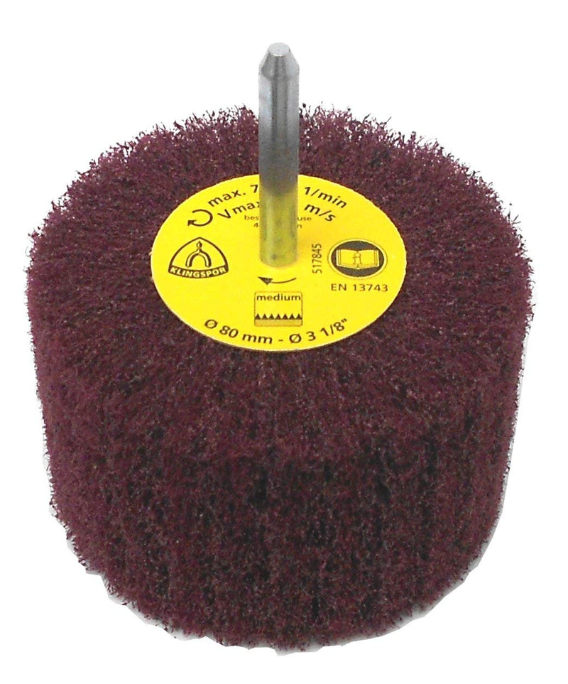 Klingspor NFS 600 flap sander/lamella sander | 80 x 50 mm (shaft diameter: 6 mm) | 1 piece | Grain: coarse (P80) / coarse