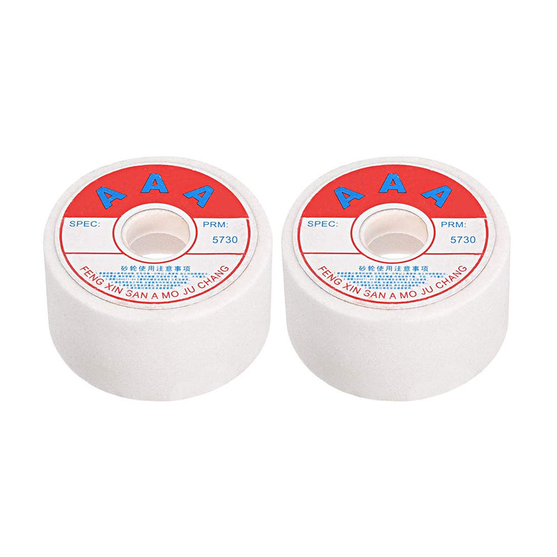 sourcing map 2pcs Grinding Wheel Aluminum Oxide Grinding Wheel 3 Inch 80 White