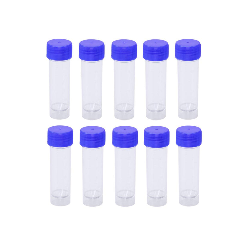 Hemobllo sample cups with screw lid samples container without label laboratory medical use 25-30ml 10 pieces