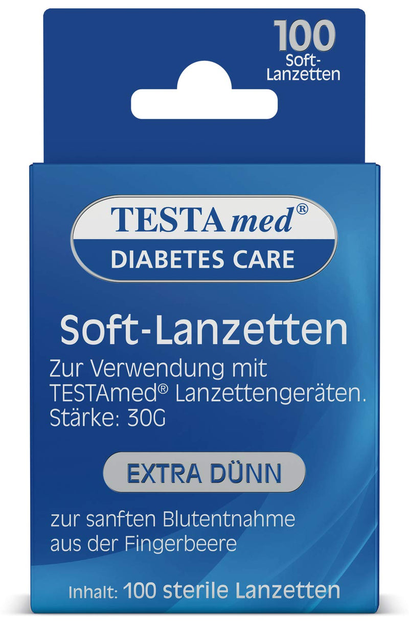 TESTAmed GlucoCheck Advance Soft Lancets (Pack of 100) 100 pieces (Pack of 1)