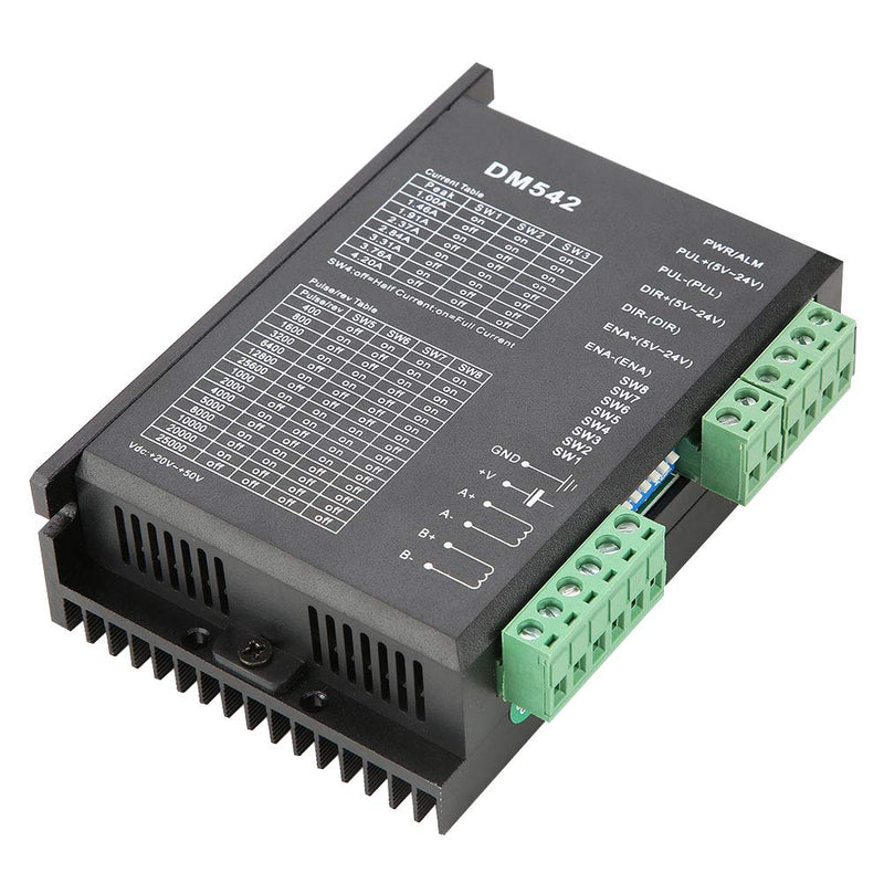 Stepper Driver, Dm542 2 Phase Stepper Motor Driver Dc 18-48v 57/86 Stepper Motor Driver Peak 4.2a