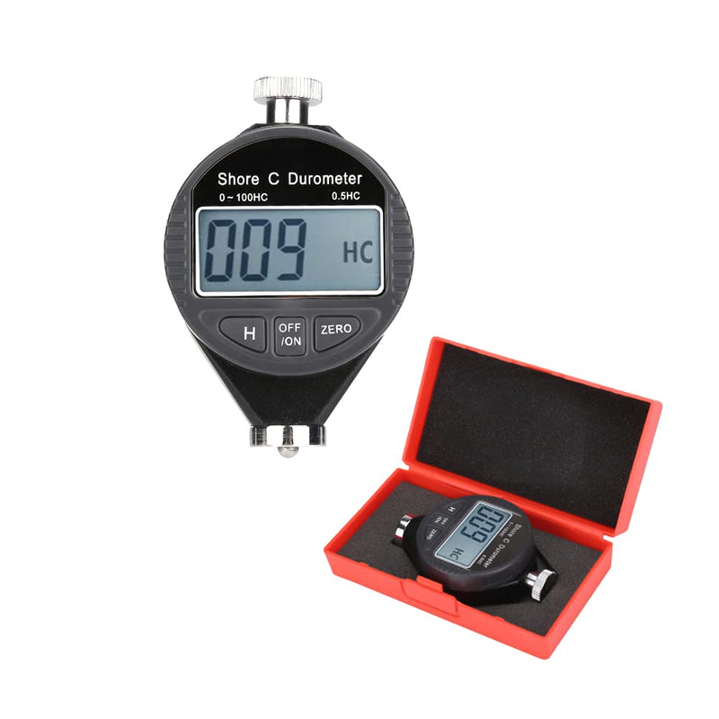 Digital Shore Durometer Hardness Tester A, Mini Shore Rubber Hardness Tester, Digital 0-100HD Durometer Shore Rubber Hardness Tester, LCD Display