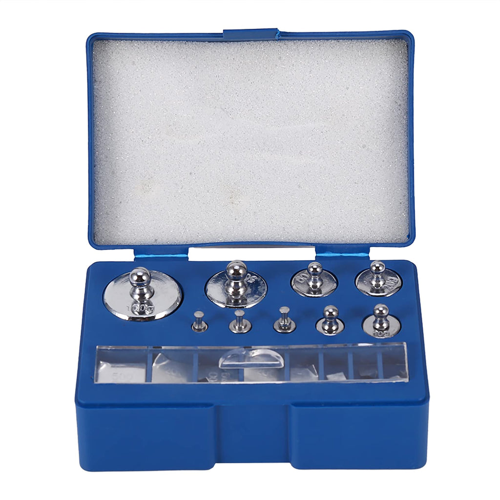 Stainless steel calibration weight set, 17 pieces calibration weights 10 mg - 100 g precision calibration deviation +/- 0.003 g for digital jewelry scales laboratory study weights