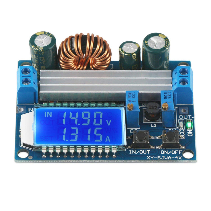 ARCELI Buck Boost Converter Display, Buck Boost Board DC 5.5-30V 12V to DC 0.5-30V 5V 24V Adjustable Constant Current Voltage Step UP Down Voltage Regulator 3A 35W Power Supply Module