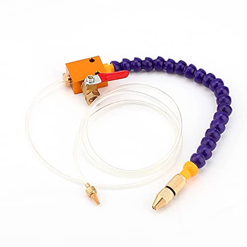 Mist Coolant Lubricant Spray System Metal Cutting Engraving Cooling Sprayer for 8mm Air Pipe CNC Lathe Mill Drill, Default
