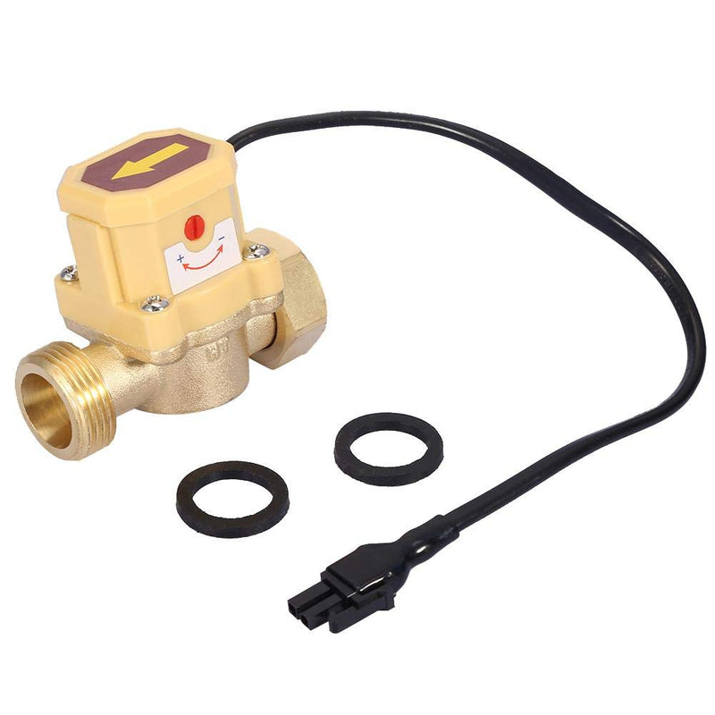 Flow Sensor Switch Thread G3/4-G3/4 Water Pump Adjustable Flow Sensor Pressure Automatic Switch 220V (Model: HT-200)