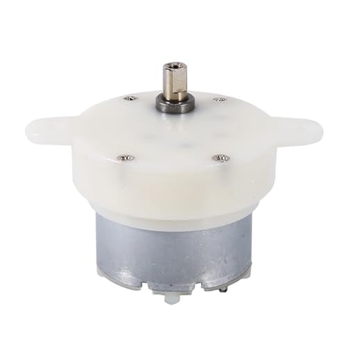 FTVOGUE High Torque 12V DC Motor Slow Electric Motor Gearbox 3RPM 4mm Shaft Diameter Micro Motor
