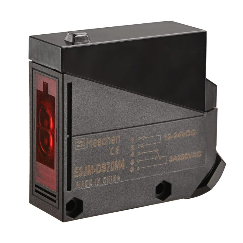 Heschen photoelectric switch, E3JM-DS70M4, 12-24VDC, diffuser type, detection distance 70cm