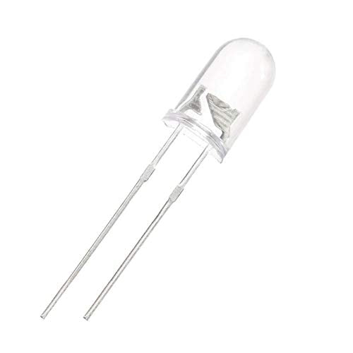 20x 5mm LED component diode with solder lugs super bright 20mA round ultra bright 30° cold white ChanZon