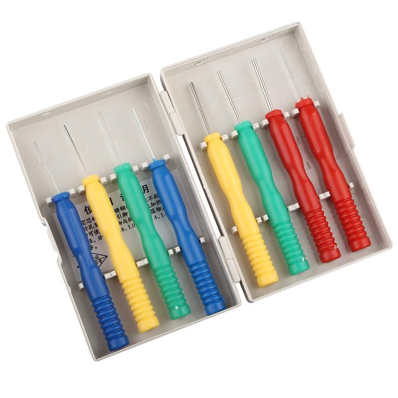 Pack of 8 Non-Stick Stainless Steel Hollow Needle Desoldering Disassembly Tool IC Extraction for Capacity Electronic Components