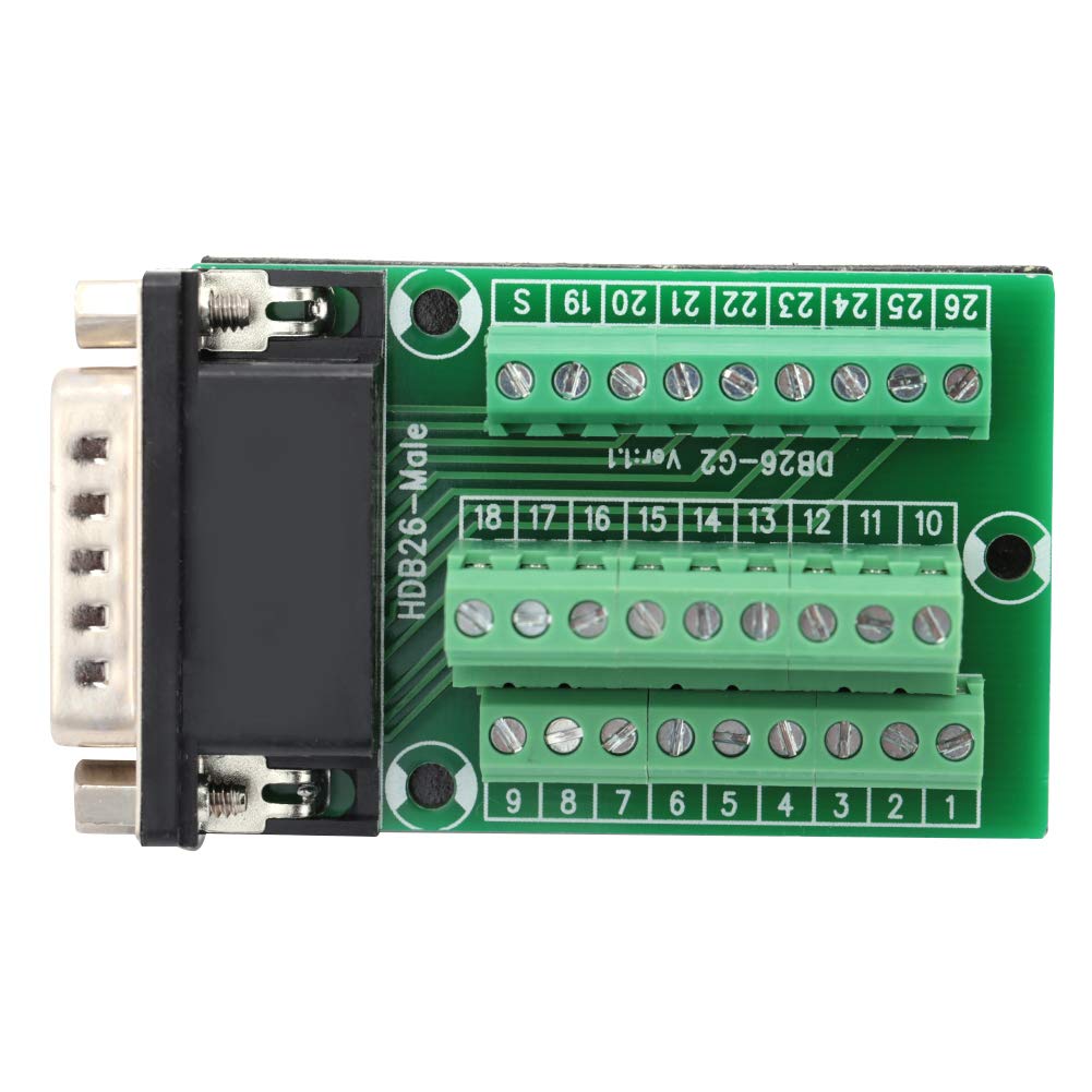 26-pin DB26 breakout board D-SUB male to PCB terminal signals connector