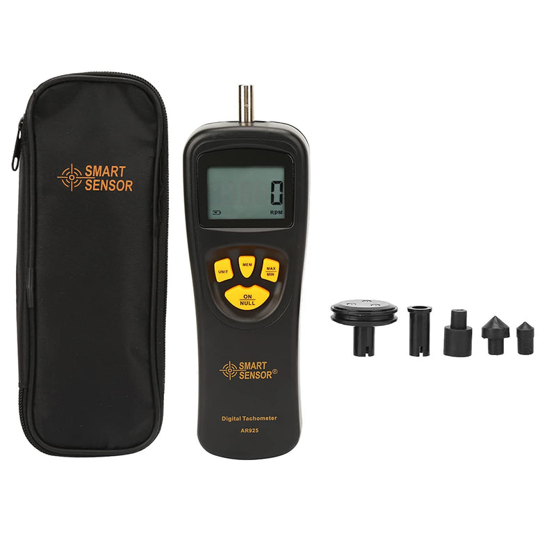 Smart Sensor Digital Tachometer, 0.5~19999 Digital Tachometer Contact Speed Digital Photo Tachometer with LCD Backlight, Digital Hand Tachometer