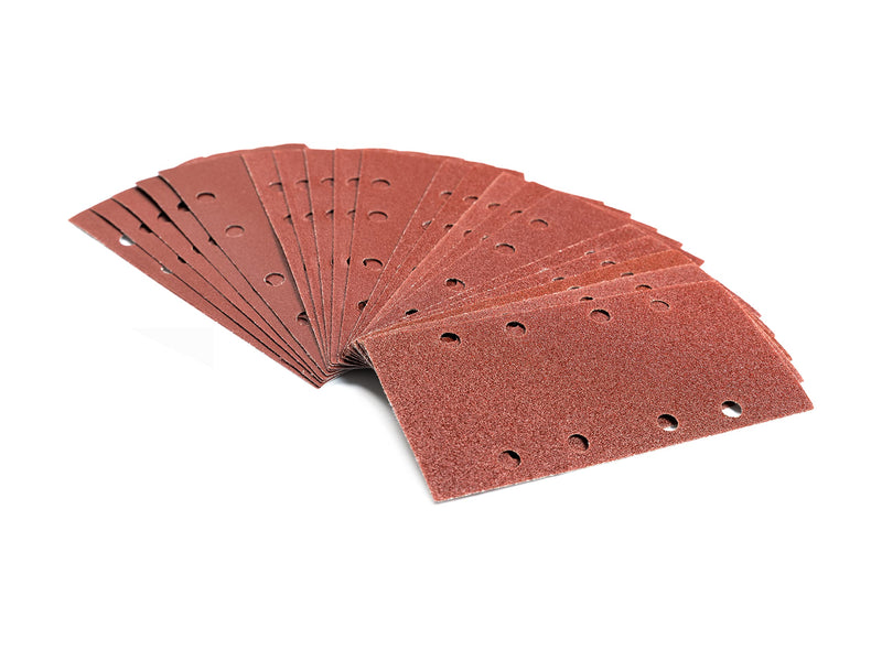 Sanding sheet set │ 40 pieces │ 93 x 190 mm │ 10 x grit 60/80/120/240 each │ self-adhesive │ for orbital sanders │ sandpaper │ sanding sheets | by FD Workstuff