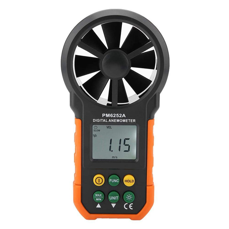 Handheld Digital Anemometer PM6252A Wind Speed Meter Air Flow Meter with LCD Display Backlight for Windsurfing Kite Flying Sailing Surfing Fishing