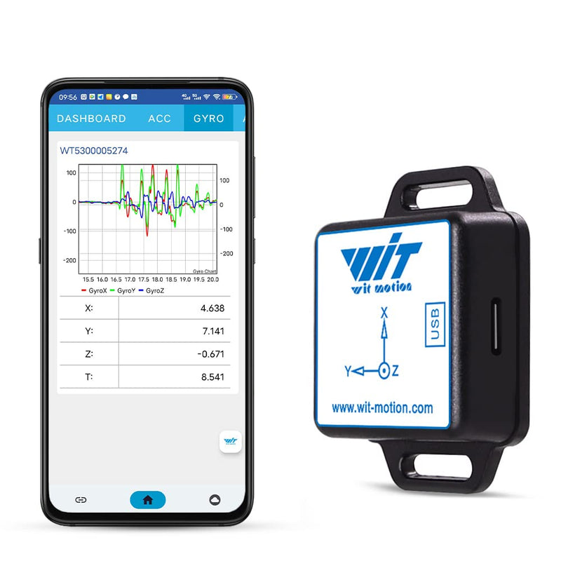 WT901WiFi Wireless Connection PC + Serve Saved 9 Axis AHRS Sensor 3 Axis Tilt Angle Inclinometer Accelerometer Gyroscope Magnetic Field mpu9250 module provides PC/Android/Server software