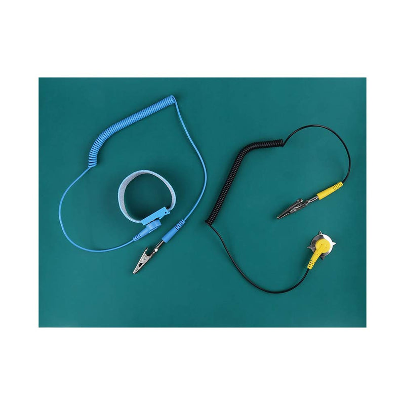 YWBL-WH Anti-Static Bracelet Electrostatic Discharge Grounding Mats for Repairing Phones, Electronic Components