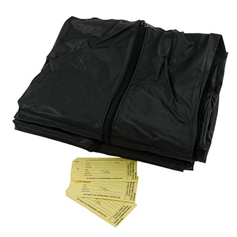 BasicMecicalSupply Disposable Body Bag Black PVC Pack of 1