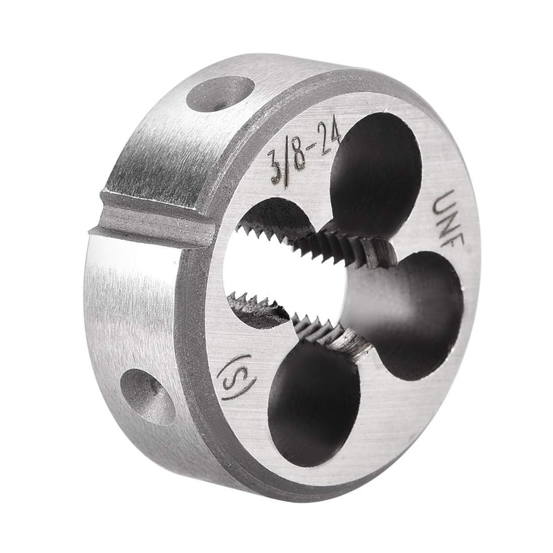 sourcing map 3/8-24 UNF Round Die Machine Thread Die 1.2" OD Tool Steel