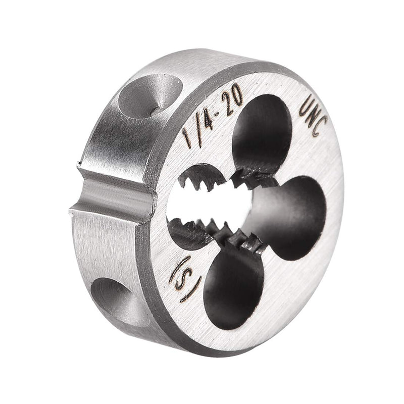 sourcing map 1/4-20 UNC Round Die Machine Thread Die 0.8" OD Tool Steel