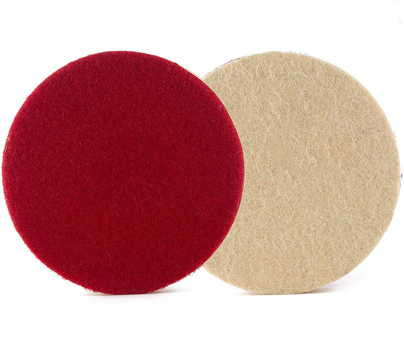 Glass Polish 11035 Dense Felt Polishing Wheel, Low and Fast Polishing Wheel | Ø 180mm