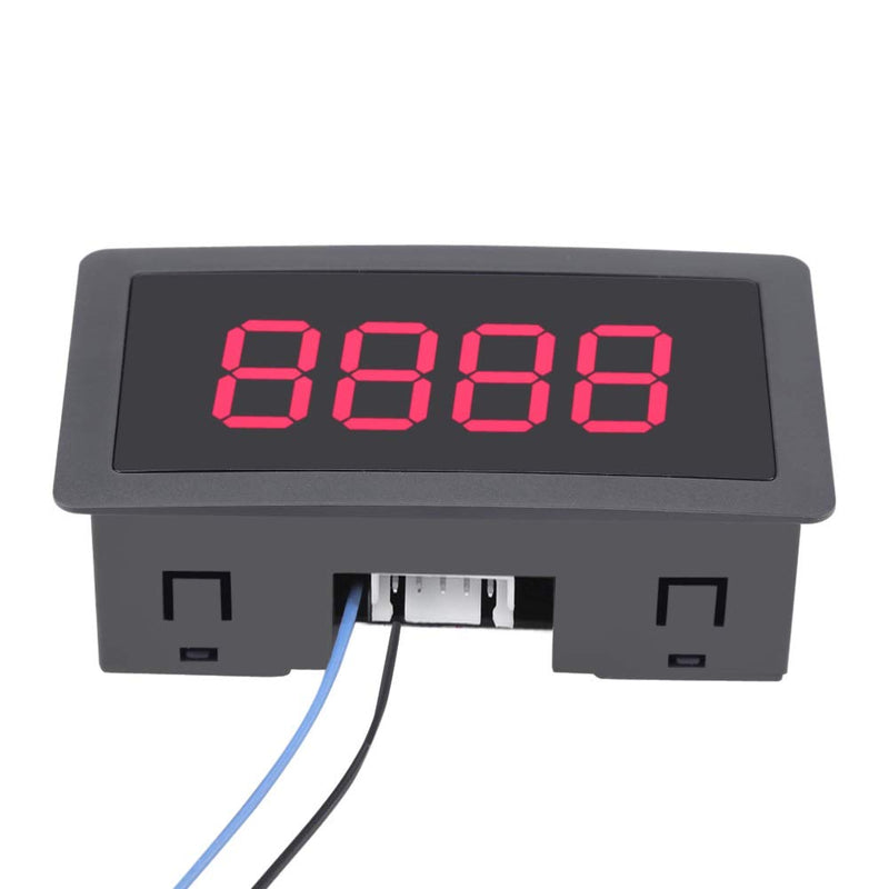 Pulse Counter-Samfox Electronic Counter Display, LED 4-digital 0-9999 Up/Down Digital Counter - Panel Counter DC 8-24V 30mA (Color : Red)