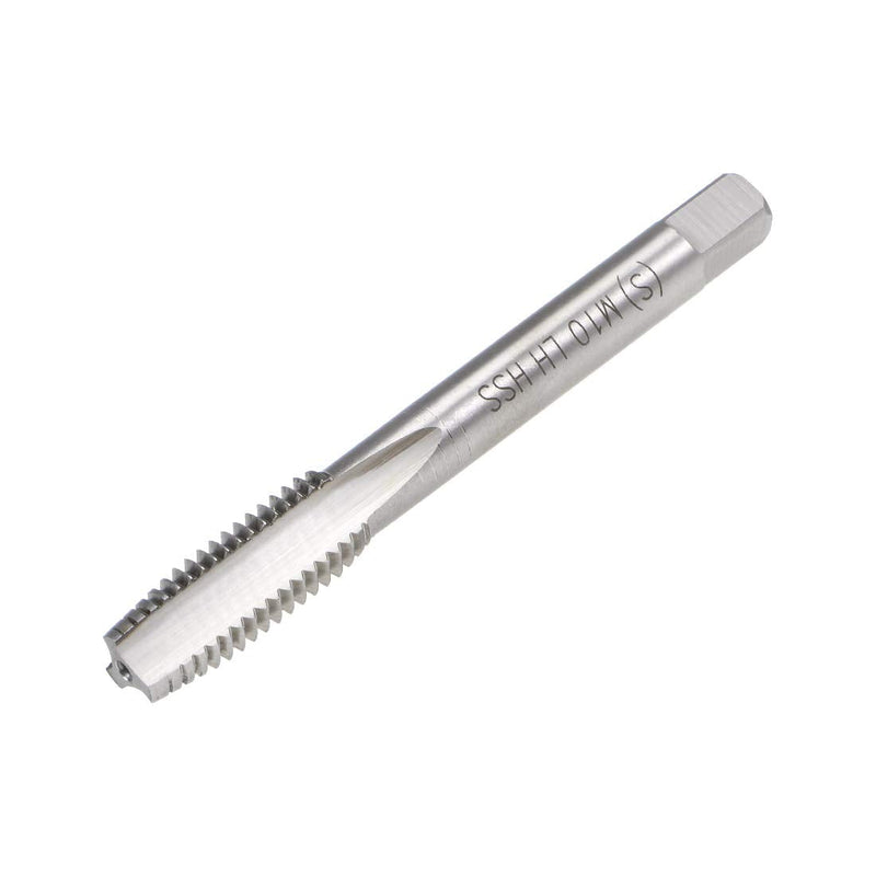 sourcing map Metric machine tap left-hand thread H2 high-speed steel M10x1.25