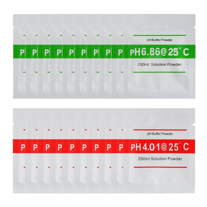 pH powder pH test meter, pH calibration point, pH value calibration, quick and accurate calibration of the pH value of water. 20pcs
