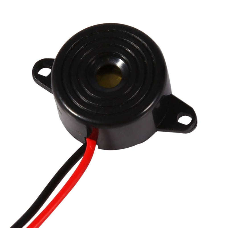 3-24V buzzer piezo electronic tone buzzer alarm continuous tone cable length 100mm diameter 23mm for computers, printers, photocopiers, alarm systems, electronic toys, vehicle electronics etc