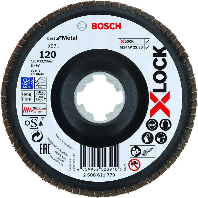 Bosch Accessories Bosch Professional 1x flap disc X571 Best for Metal