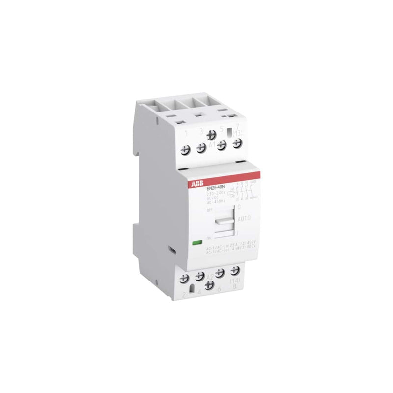 ABB En25-40N-06 power contactor / 230 → 240 V coil, 4-pole 4 NO contacts / 25 A, safety