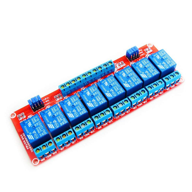 Hailege 12V 8 Channel Relay Module With OPTO-Isolated High And Low Level Trigger 8 Ways Relay Switch Module