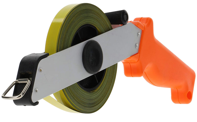 PRODIAMANT steel tape measure 30 m long tape measure width 13 mm tape measure with centimeter and millimeter scale folding crank