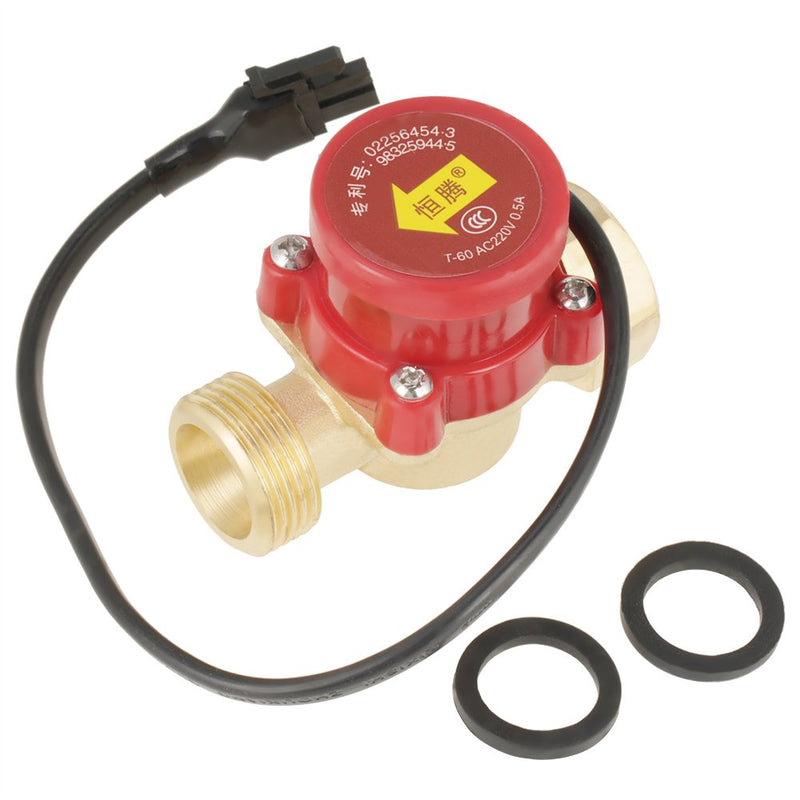 Water flow switch, flow switch flow switch 220V 0.5A G3/4"-3/4" thread water pump switch flow switch signal switch