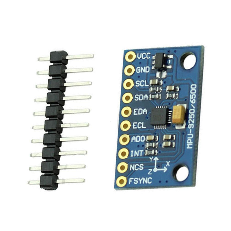 Hailege MPU9250 GY-9250 9-Axis 9 DOF 16 Bit Gyroscope Acceleration Magnetic Sensor 9-Axis Attitude +Gyro+Accelerator+Magnetometer Sensor Module IIC/SPI