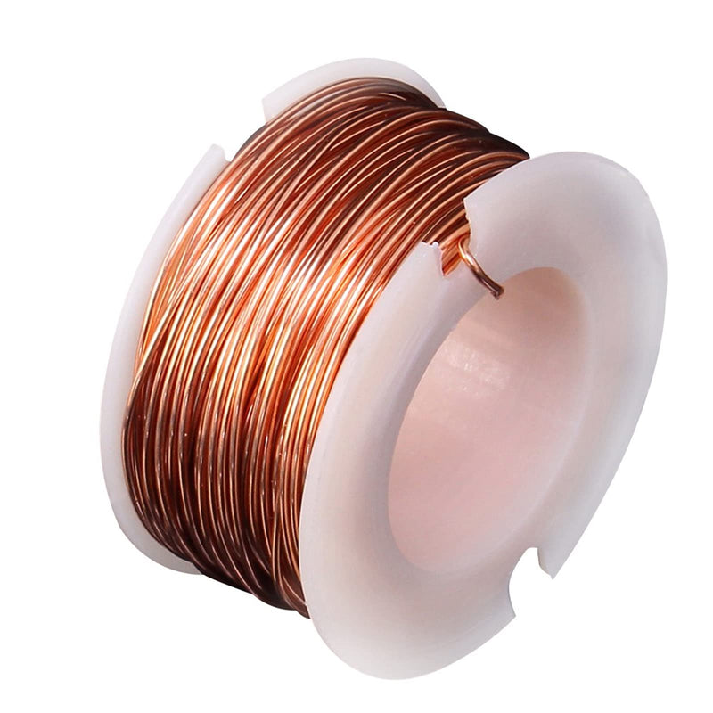 Copper wire, 0.5mm x 10m enameled copper wire, insulated magnet wire for making an electromagnet motor model