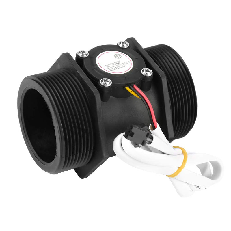 Flow Meter, DN50 G2" Turbine Flow Meter Water Flow Meter Water Hall Sensor Switch Meter for Water Heater, Water Treatment System