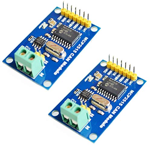 Hailege 2pcs MCP2515 CAN-BUS Module TJA1050 Receiver SPI Module AVR