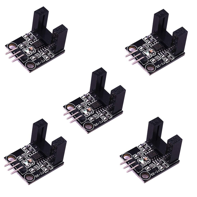 Hailege 5pcs LM393 Correlation Photoelectric Sensor Opposite Infrared Counter Sensor DC 5V