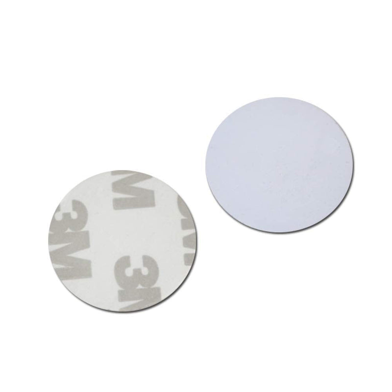 10x RFID Tag 125Khz Coin 25 mm Diameter PVC Transponder Waterproof Self-Adhesive (Not Writeable Only Read) 125 KHz pieces: 10