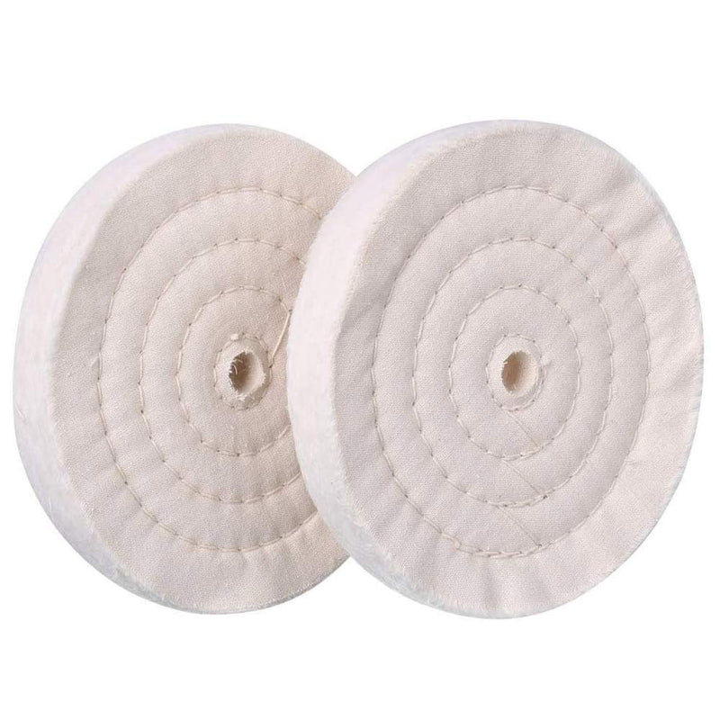 2 x 6" 70 Layer Polishing Disc for Sander Spiral Stitched Mirror Cotton