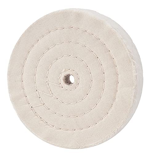 QZATACAEN 200mm (70 layers) spiral stitched polishing wheel mirror polishing wheel with 16mm hole for table grinding tools 1 piece...