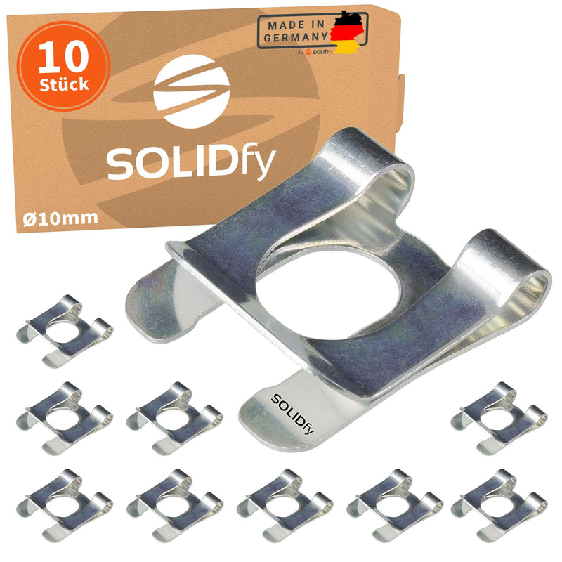 [10x] SL Fuses Diameter 10 mm Shaft Lock for Shafts and Bolts Galvanised SL Fuse Ø 10mm Welle (Nut Ø 8mm)