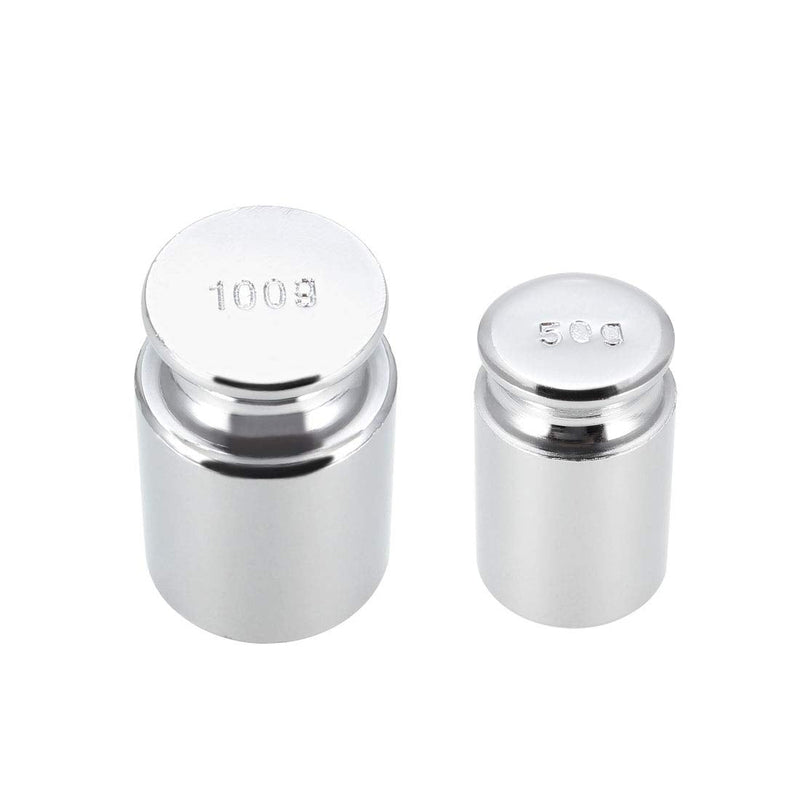 sourcing map gram calibration weight set 50g 100g M1 precision steel chrome-plated for digital scales
