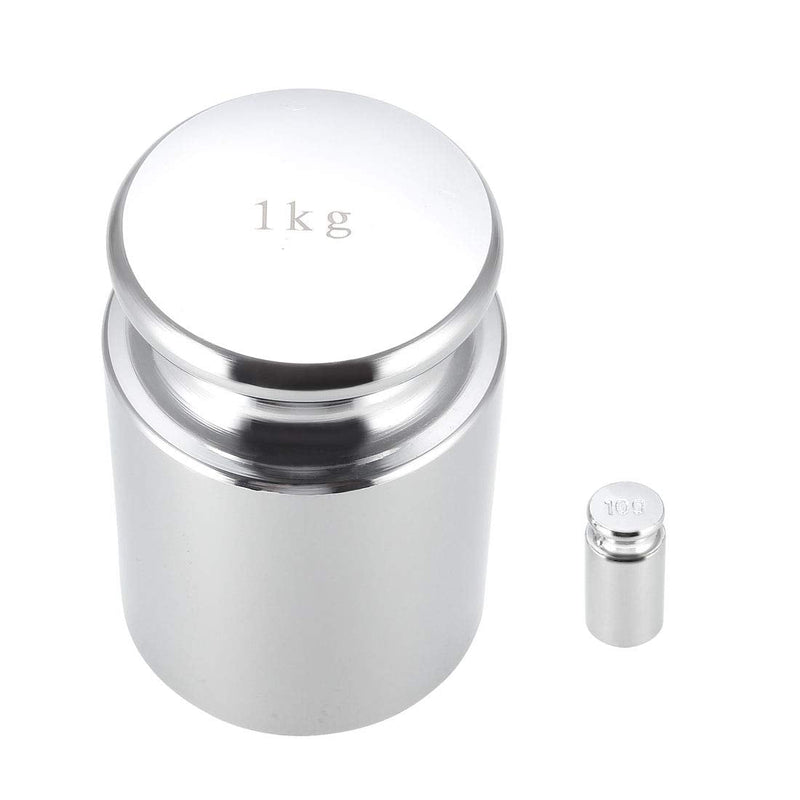 sourcing map Gram Chrome Plated Steel for Digital Scales Calibration Weight Set 10g 1000g M1 Precision
