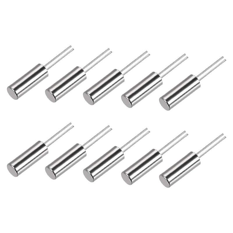 sourcing map Quartz Crystal Oscillator Resonator Kit 32.768 kHz, 2x6 mm, 10 pieces