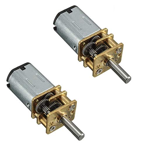 DollaTek 2Pcs DC 9V 105 RPM 3mm Shaft Mini Metal Gear Gear Motor GA12-N20