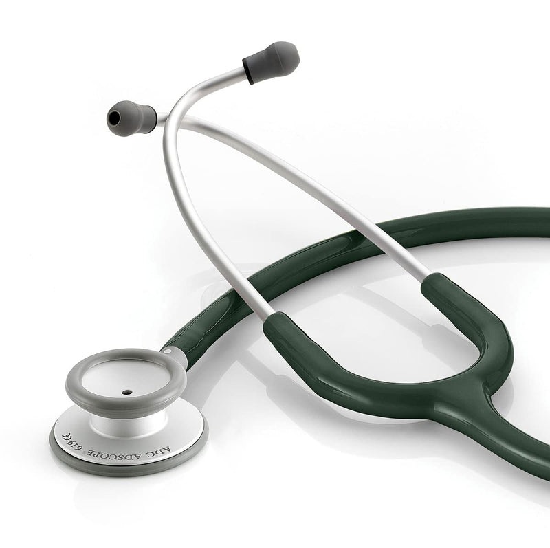 ADC Adscope-Lite 619 - Ultra-light Stethoscope - Dark Green