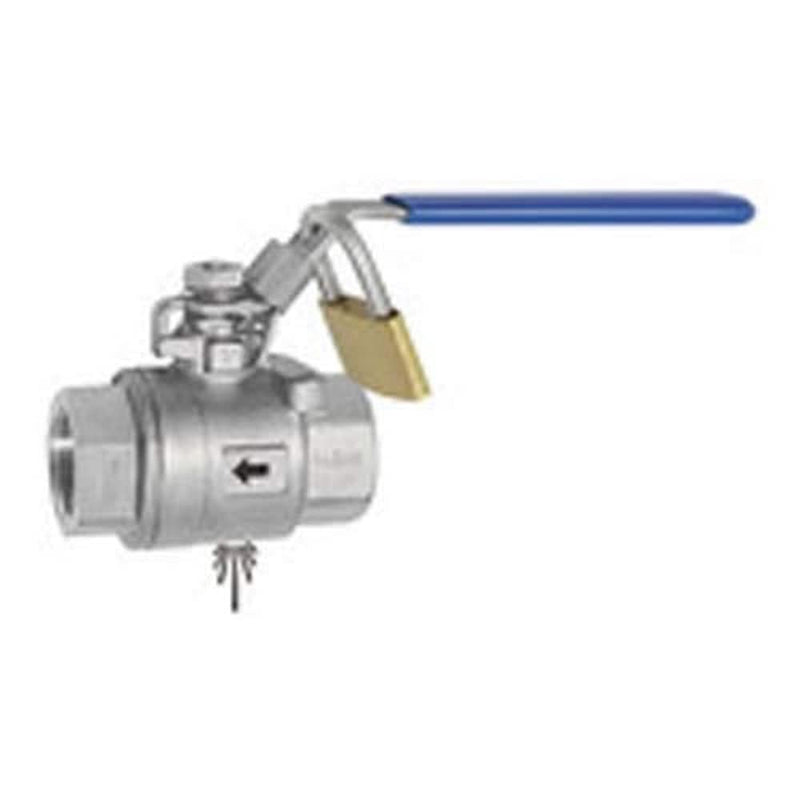 RIEGLER 151732-3396.04 ES safety ball valve, lockable, vent hole M5, G 1/2, 1 piece