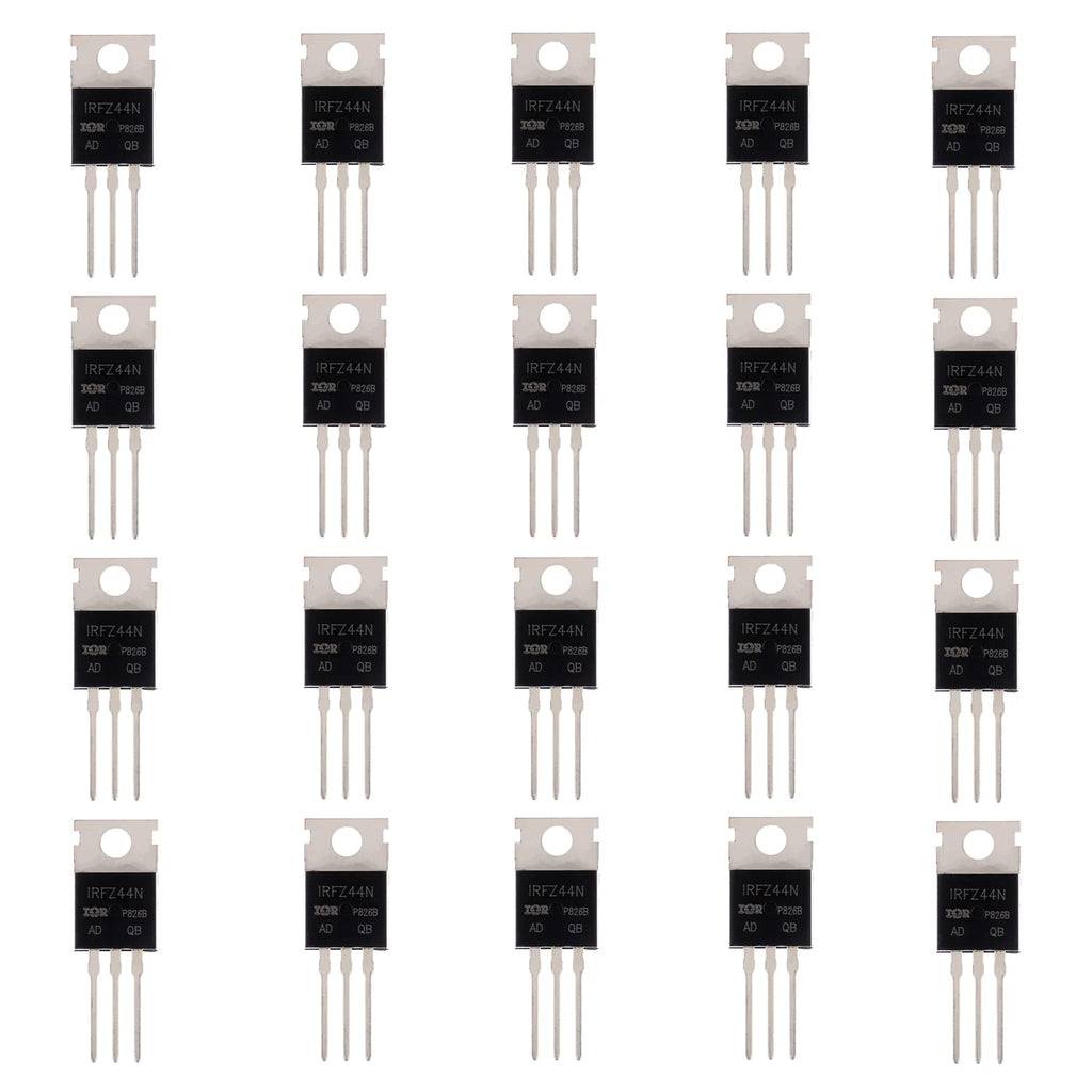 BOJACK IRFZ44N MOSFET 49A 55V IRFZ44NPBF N-Channel Rectifier Power MOSFET Transistors TO-220 (Pack of 20)