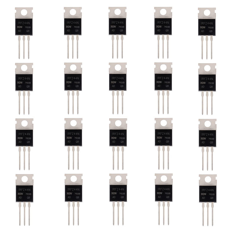 BOJACK IRFZ44N MOSFET 49A 55V IRFZ44NPBF N-Channel Rectifier Power MOSFET Transistors TO-220 (Pack of 20)